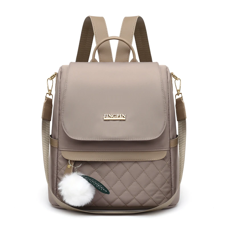 Fashionable Women's Backpack, Adjustable Shoulder Straps, Multiple Back Styles, Zipper Closure, Polyester Lining, Suitable for V - Image 3