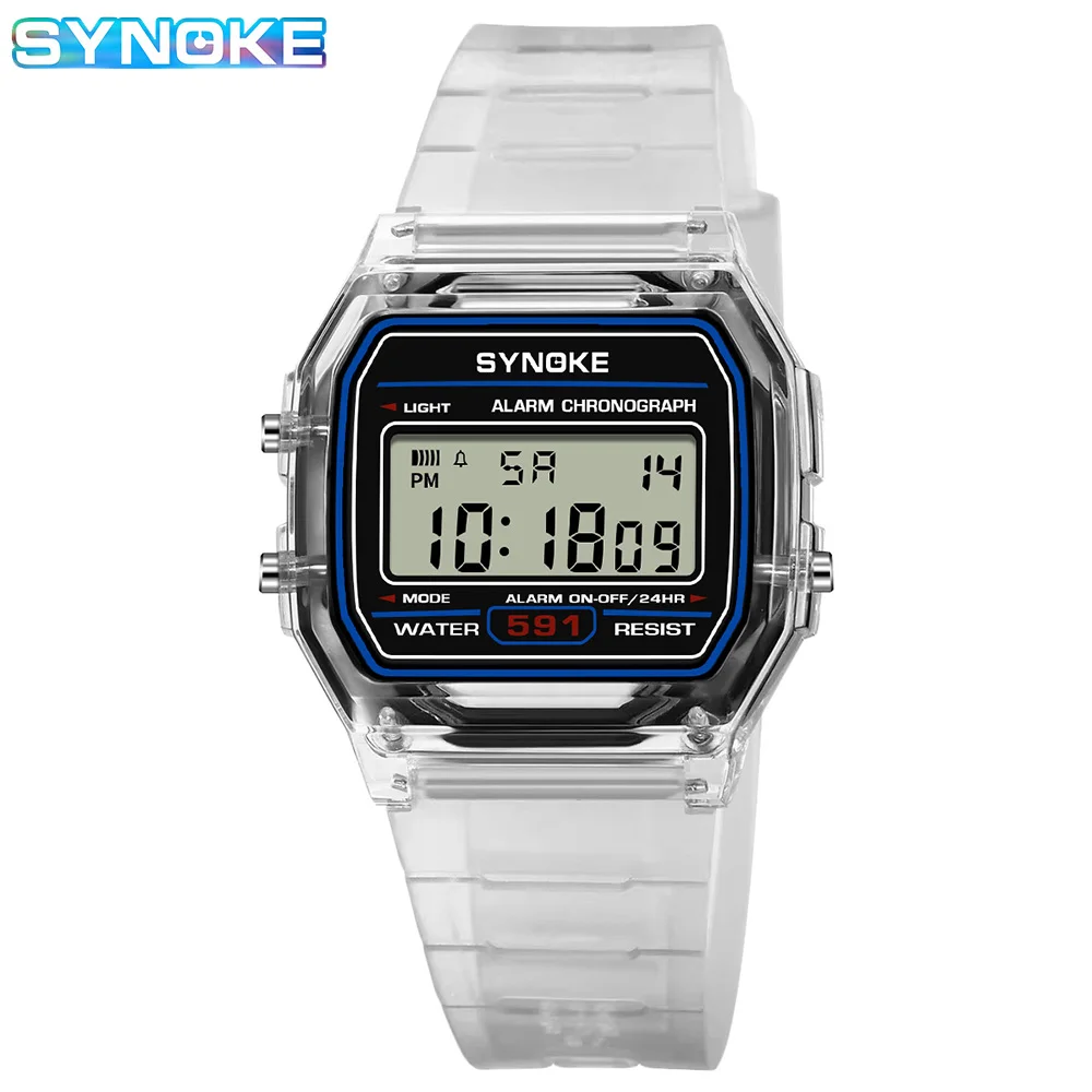 SYNOKE Student Digital Watch Unisex Sport Watch Multifunction Sports Waterproof Luminous LED Classic Watch For Men And Lady - Image 9