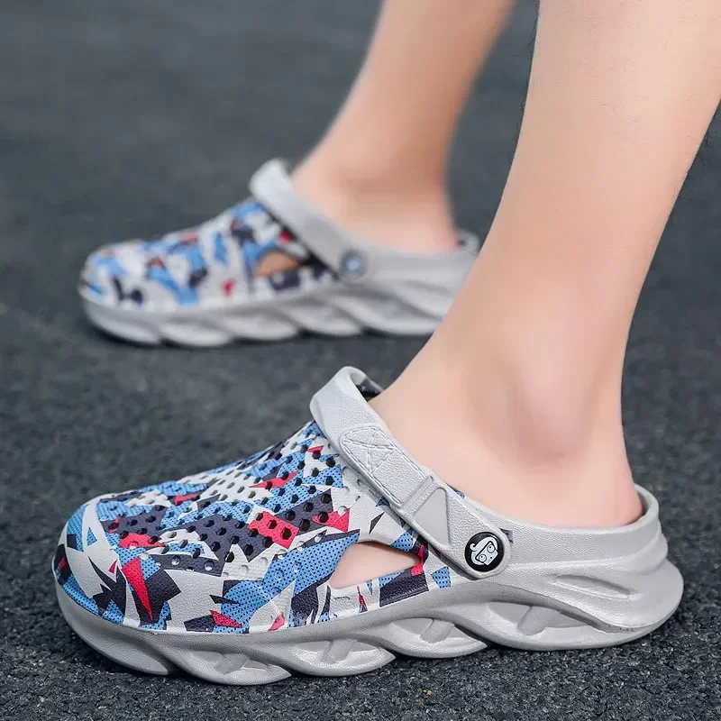 Flat Sandals Men Shoes EVA Slippers Garden Platform Sandals Man Summer Sandals New Male Sneakers Outdoor Flip Flops Home Clogs - Image 5