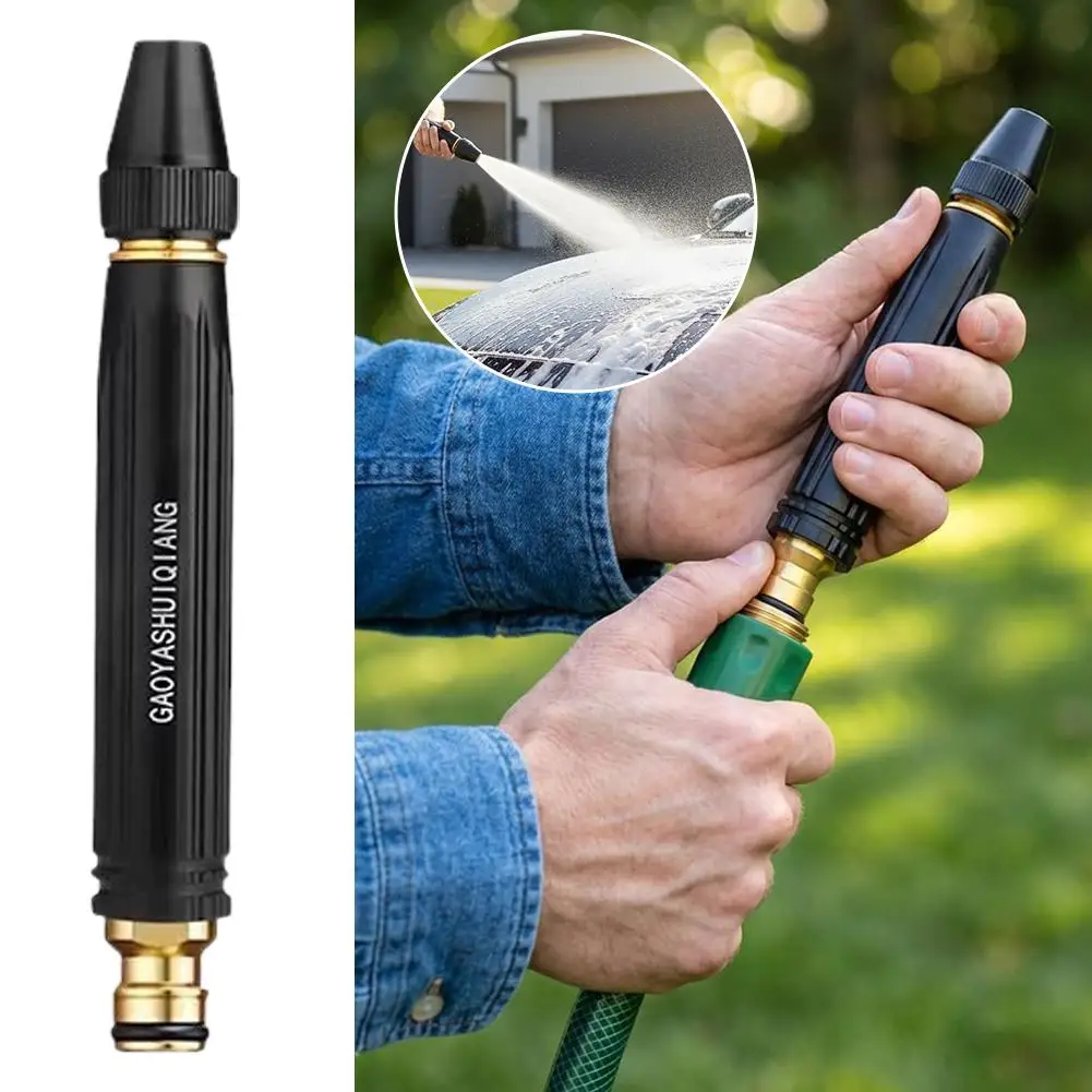 High Pressure Garden Hose Nozzle, High Pressure Water Gun Hose 3 Spray Patterns for Car Washing, Garden Watering, Patio Cleaning - Image 3