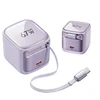 CYKE New 67W Charger Block with Retractable Type C Cable and Dual Port Travel GAN Charger, PD PPS Fast Foldable Wall Charger K62 - Image 9