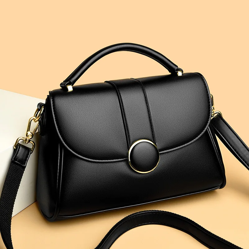 2025 High Quality PU Leather Women's Fashion Handbags Portable Large Capacity Ladies Tote and Crossbody Bags for Women - Image 2