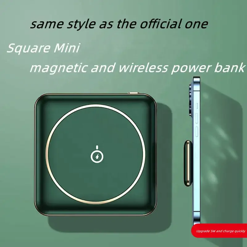 Hot Sale 10000mah Type C Portable Mini Magnetic Power Bank Fast Charger Wireless Powerbank for Phone - Image 5