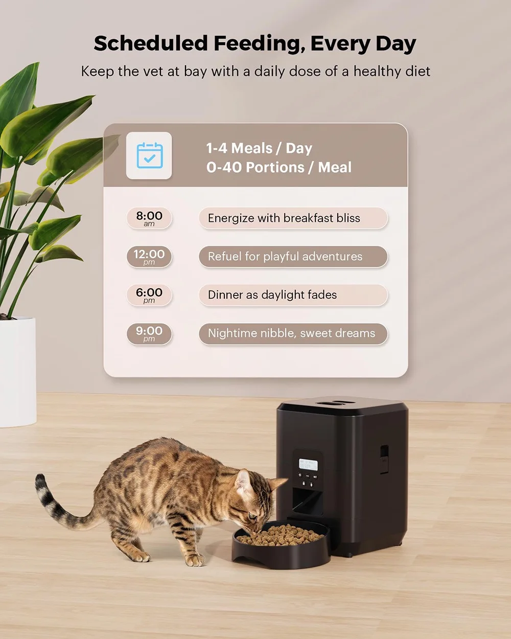 2L Smart Pet Feeder with Timed Remote Feeding and Remote Control via Mobile App - Image 5