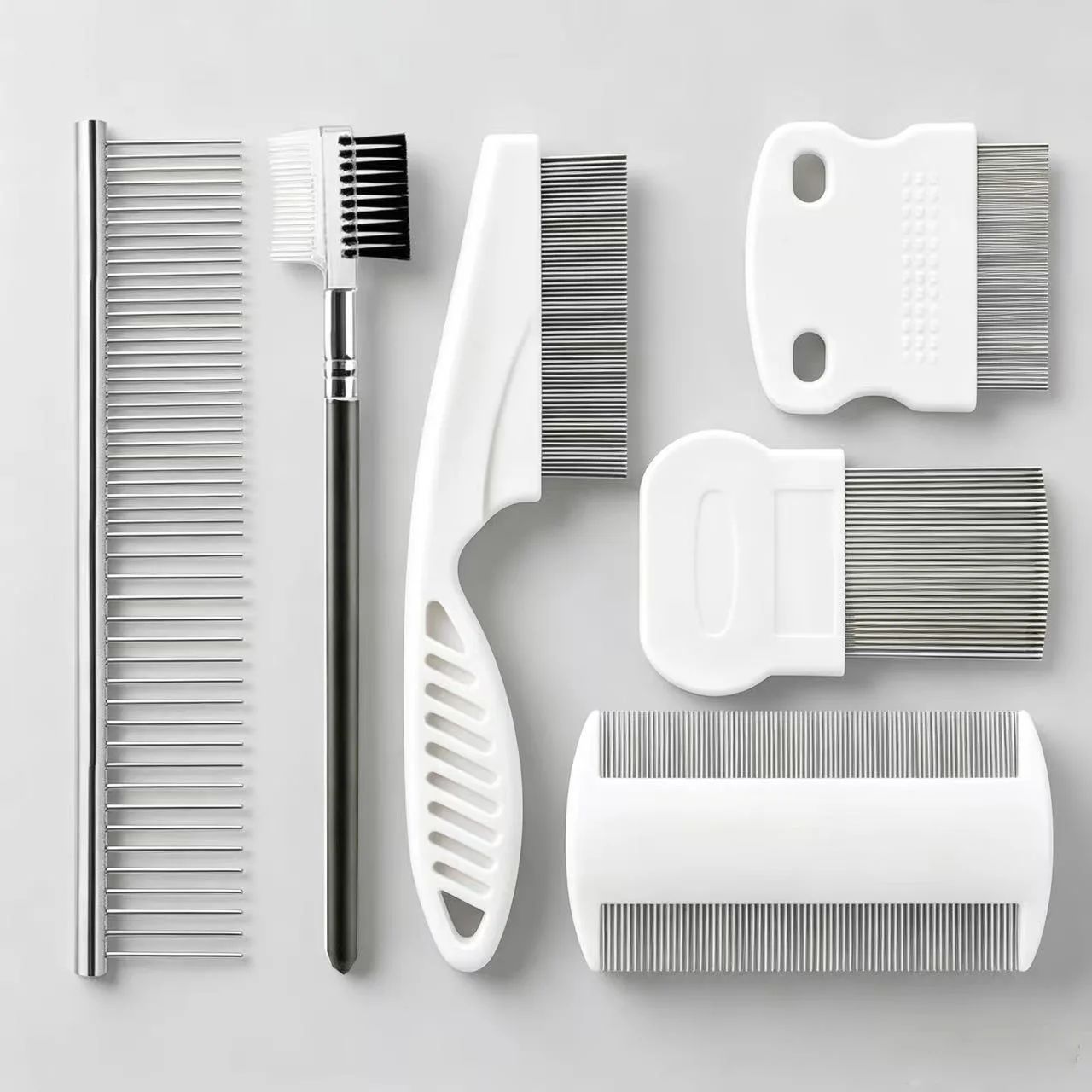 6-Piece Pet Grooming Kit Professional Cleaning and Lice Removal Tool Set Detangling Hair Brush for Dogs and Cats Wholesale - Image 9