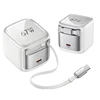 CYKE New 67W Charger Block with Retractable Type C Cable and Dual Port Travel GAN Charger, PD PPS Fast Foldable Wall Charger K62 - Image 8