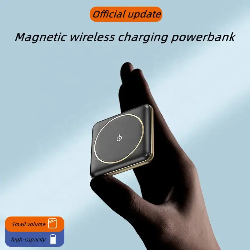 Hot Sale 10000mah Type C Portable Mini Magnetic Power Bank Fast Charger Wireless Powerbank for Phone - Image 3