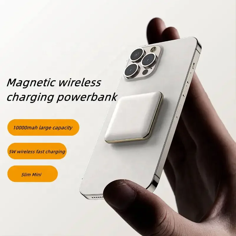 Hot Sale 10000mah Type C Portable Mini Magnetic Power Bank Fast Charger Wireless Powerbank for Phone - Image 2