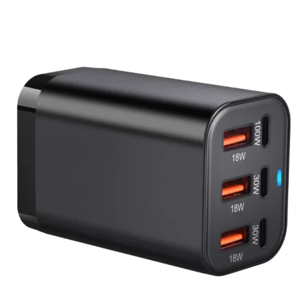 200W Desktop GaN Charger Adapter USB Type C PD 100W Super Fast Charging 6-Port Multiple Station for iPhone Made Durable PC