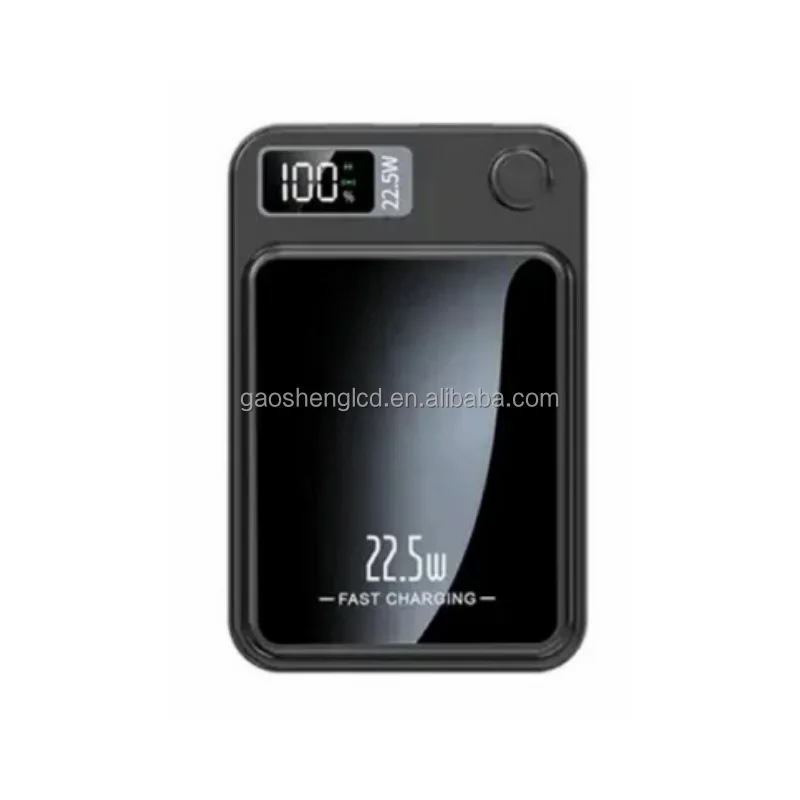 Custom 22.5W Portable Magnetic Power Bank 10000mah 20000mah with Holder External Battery Wireless Charger Power Bank for Phone