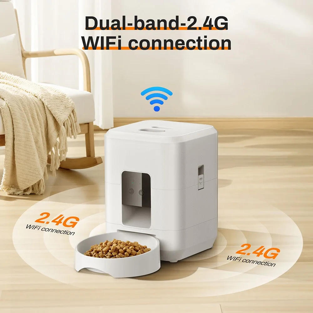 2L Smart Pet Feeder with Timed Remote Feeding and Remote Control via Mobile App - Image 3