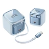 CYKE New 67W Charger Block with Retractable Type C Cable and Dual Port Travel GAN Charger, PD PPS Fast Foldable Wall Charger K62 - Image 7