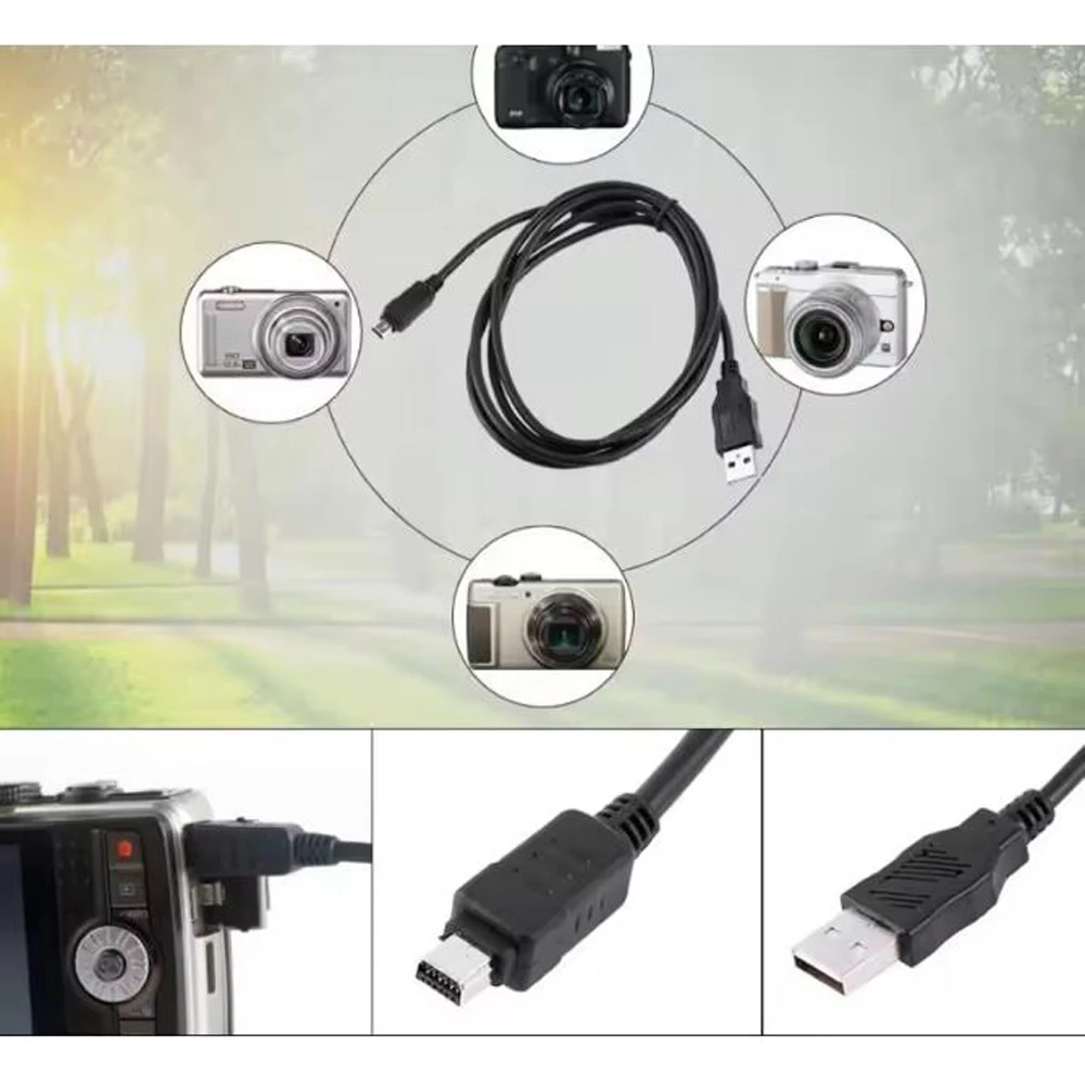 12Pin Olympus USB Data Cable 12pin USB Data Transfer Cable Charging Cord CB-USB5 CB-USB6 CB-USB8
