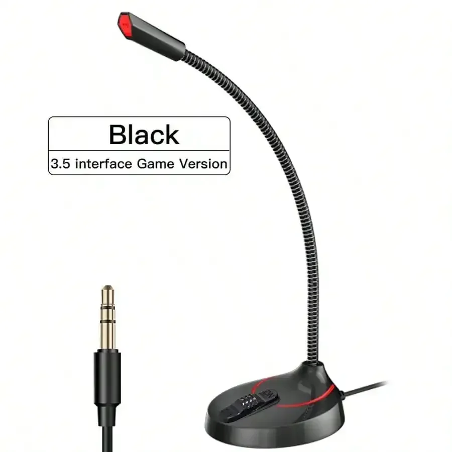 3.5mm or USB Professional Microphone Recording Singing Desktop Computer Games Microphone Omnidirectional Capacitive Microphone - Image 6