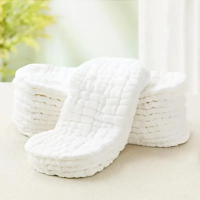 5pcs/10pcs Quality 12 Layers Baby Nappies Pure Cotton Peanut Diaper Insert Changing Liners Washable Reusable Cloth Diaper Nappy - Image 4