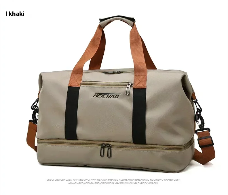 Large Capacity Travel Gym Bag Short-distance Luggage Portable Fitness Bags Shoulder Crossbody Handbags Men's Sports Waterproof B - Image 7