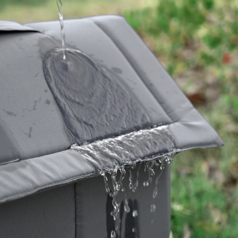 Foldable All-Season Waterproof Cat House Winter Warm Summer Cool Pet Shelter for Indoor & Outdoor Use - Image 4