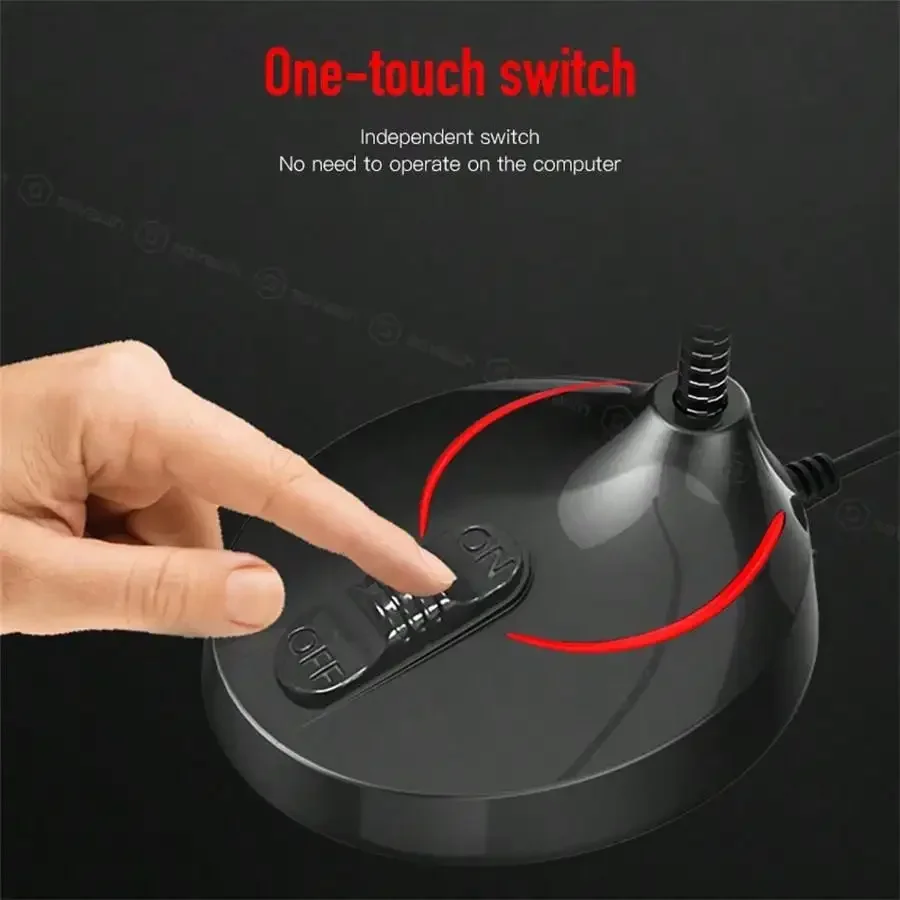 3.5mm or USB Professional Microphone Recording Singing Desktop Computer Games Microphone Omnidirectional Capacitive Microphone - Image 3