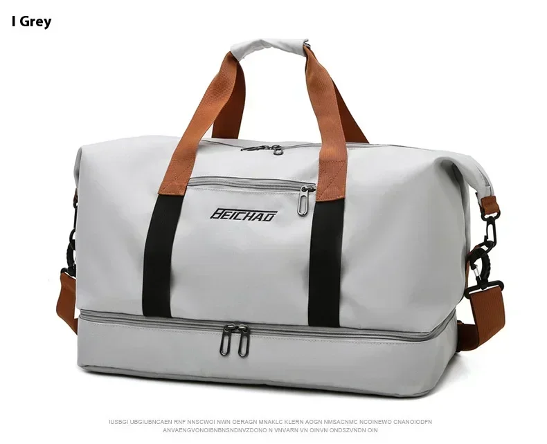 Large Capacity Travel Gym Bag Short-distance Luggage Portable Fitness Bags Shoulder Crossbody Handbags Men's Sports Waterproof B - Image 8